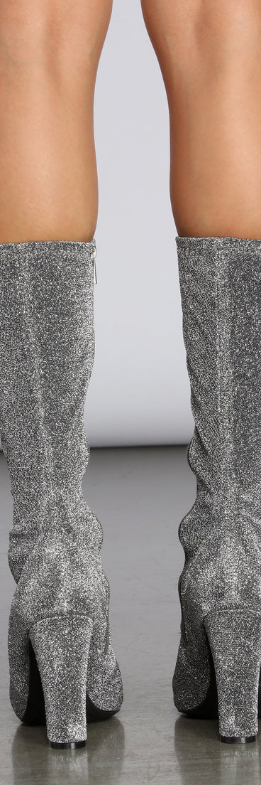 All Through The Night Glitter Sock Booties are chic ladies' shoes to complete your best 2023 outfits. They come in a variety of trendy women's shoe styles like platforms and dressy low-heels, & are available in wide widths for better comfort.