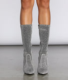 All Through The Night Glitter Sock Booties are chic ladies' shoes to complete your best 2023 outfits. They come in a variety of trendy women's shoe styles like platforms and dressy low-heels, & are available in wide widths for better comfort.