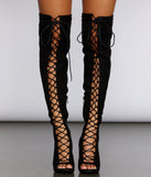 Lace Up In Suede Stiletto Boots for 2022 festival outfits, festival dress, outfits for raves, concert outfits, and/or club outfits