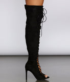 Lace Up In Suede Stiletto Boots for 2022 festival outfits, festival dress, outfits for raves, concert outfits, and/or club outfits