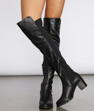 Can't Go 50/50 Over The Knee Boots are chic ladies' shoes to complete your best 2023 outfits. They come in a variety of trendy women's shoe styles like platforms and dressy low-heels, & are available in wide widths for better comfort.