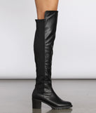 Can't Go 50/50 Over The Knee Boots are chic ladies' shoes to complete your best 2023 outfits. They come in a variety of trendy women's shoe styles like platforms and dressy low-heels, & are available in wide widths for better comfort.