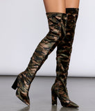 At Ease Camo Boots are chic ladies' shoes to complete your best 2023 outfits. They come in a variety of trendy women's shoe styles like platforms and dressy low-heels, & are available in wide widths for better comfort.