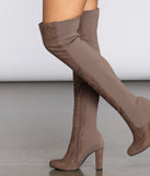 50/50 Thigh High Faux Suede Boots are chic ladies' shoes to complete your best 2023 outfits. They come in a variety of trendy women's shoe styles like platforms and dressy low-heels, & are available in wide widths for better comfort.