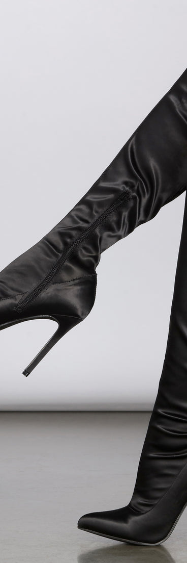 Get In The Groove Thigh High Stiletto Boots for 2022 festival outfits, festival dress, outfits for raves, concert outfits, and/or club outfits