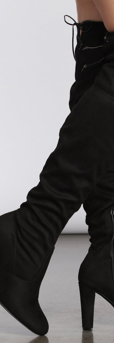 Forever Fall Wide Calf Thigh High Boots are chic ladies' shoes to complete your best 2023 outfits. They come in a variety of trendy women's shoe styles like platforms and dressy low-heels, & are available in wide widths for better comfort.