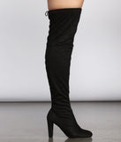 Forever Fall Wide Calf Thigh High Boots are chic ladies' shoes to complete your best 2023 outfits. They come in a variety of trendy women's shoe styles like platforms and dressy low-heels, & are available in wide widths for better comfort.