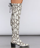Follow Your Instincts Thigh High Boots is a trendy pick to create 2023 concert outfits, festival dresses, outfits for raves, or to complete your best party outfits or clubwear!