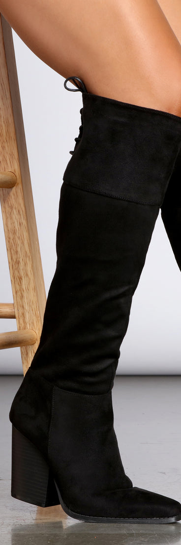 Point Toe Tall Suede Boots is a trendy pick to create 2023 concert outfits, festival dresses, outfits for raves, or to complete your best party outfits or clubwear!