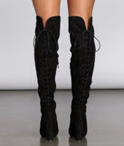 Play It Up Lace Up Thigh High Boots are chic ladies' shoes to complete your best 2023 outfits. They come in a variety of trendy women's shoe styles like platforms and dressy low-heels, & are available in wide widths for better comfort.