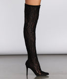 A Madonna Vibe Lace Stiletto Thigh High Boots are chic ladies' shoes to complete your best 2023 outfits. They come in a variety of trendy women's shoe styles like platforms and dressy low-heels, & are available in wide widths for better comfort.