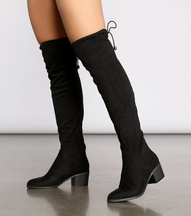Above Basic Over The Knee Boots is a trendy pick to create 2023 concert outfits, festival dresses, outfits for raves, or to complete your best party outfits or clubwear!