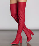 Hot Fire Alert Thigh High Boots are chic ladies' shoes to complete your best 2023 outfits. They come in a variety of trendy women's shoe styles like platforms and dressy low-heels, & are available in wide widths for better comfort.