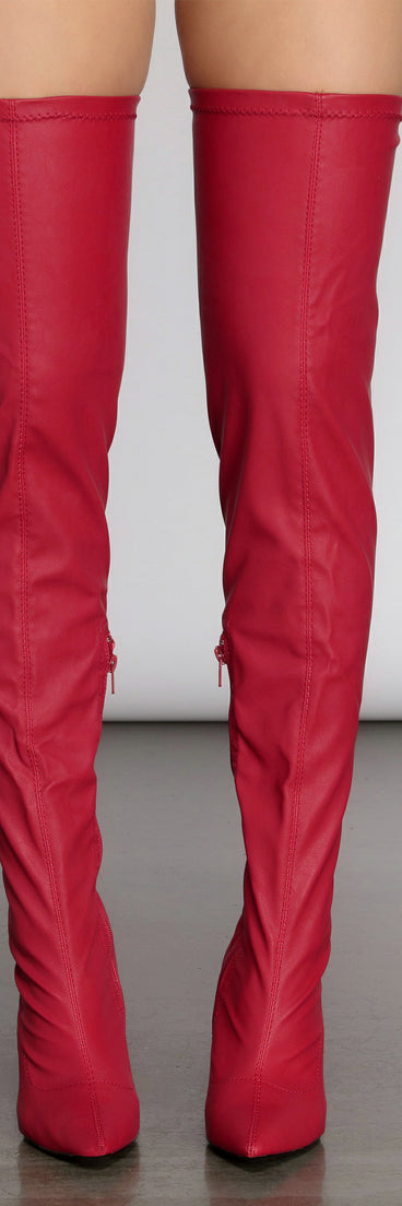 Hot Fire Alert Thigh High Boots are chic ladies' shoes to complete your best 2023 outfits. They come in a variety of trendy women's shoe styles like platforms and dressy low-heels, & are available in wide widths for better comfort.