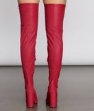 Hot Fire Alert Thigh High Boots are chic ladies' shoes to complete your best 2023 outfits. They come in a variety of trendy women's shoe styles like platforms and dressy low-heels, & are available in wide widths for better comfort.