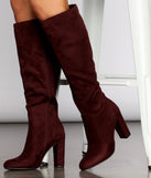 Flaunt It Faux Suede Knee-High Boots are chic ladies' shoes to complete your best 2023 outfits. They come in a variety of trendy women's shoe styles like platforms and dressy low-heels, & are available in wide widths for better comfort.