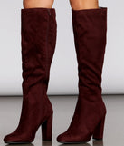 Flaunt It Faux Suede Knee-High Boots are chic ladies' shoes to complete your best 2023 outfits. They come in a variety of trendy women's shoe styles like platforms and dressy low-heels, & are available in wide widths for better comfort.