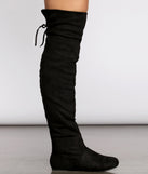 Miles To Go Thigh High Faux Suede Boots is a trendy pick to create 2023 concert outfits, festival dresses, outfits for raves, or to complete your best party outfits or clubwear!