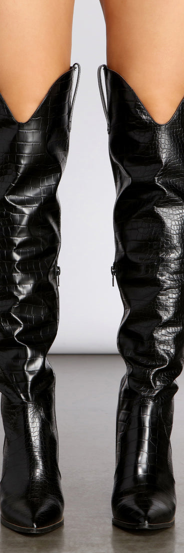 Lone Ranger Knee-High Western Boots is a trendy pick to create 2023 festival outfits, festival dresses, outfits for concerts or raves, and complete your best party outfits!