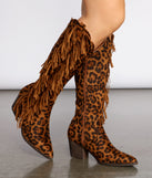 Scoot N' Boogey Fringe Leopard Cowboy Boots is a trendy pick to create 2023 concert outfits, festival dresses, outfits for raves, or to complete your best party outfits or clubwear!