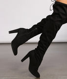 A Chic Vibe Over The Knee Block Heeled Boots are chic ladies' shoes to complete your best 2023 outfits. They come in a variety of trendy women's shoe styles like platforms and dressy low-heels, & are available in wide widths for better comfort.