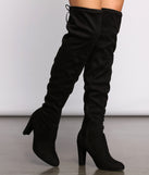 A Chic Vibe Over The Knee Block Heeled Boots are chic ladies' shoes to complete your best 2023 outfits. They come in a variety of trendy women's shoe styles like platforms and dressy low-heels, & are available in wide widths for better comfort.