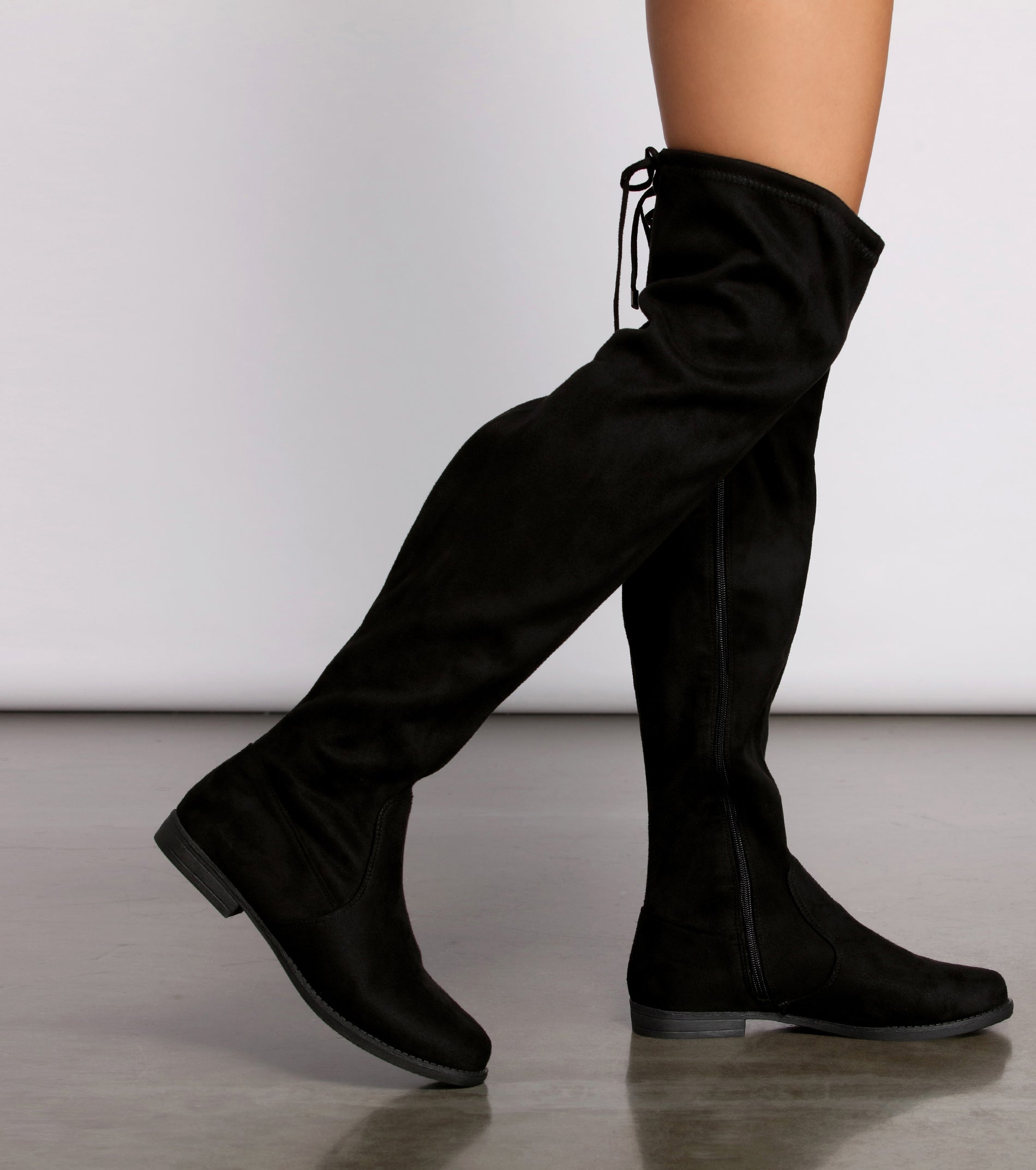 Simply Stylish Flat Over The Knee Boots & Windsor