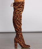 Fierce Fashionista Over The Knee Block Heel Boots are chic ladies' shoes to complete your best 2023 outfits. They come in a variety of trendy women's shoe styles like platforms and dressy low-heels, & are available in wide widths for better comfort.