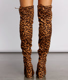 Fierce Fashionista Over The Knee Block Heel Boots are chic ladies' shoes to complete your best 2023 outfits. They come in a variety of trendy women's shoe styles like platforms and dressy low-heels, & are available in wide widths for better comfort.