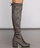 Over The Knee Tie Back Heeled Boots are chic ladies' shoes to complete your best 2023 outfits. They come in a variety of trendy women's shoe styles like platforms and dressy low-heels, & are available in wide widths for better comfort.
