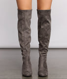 Over The Knee Tie Back Heeled Boots are chic ladies' shoes to complete your best 2023 outfits. They come in a variety of trendy women's shoe styles like platforms and dressy low-heels, & are available in wide widths for better comfort.