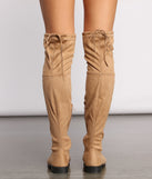 Faux Suede Over The Knee Flat Heel Boots are chic ladies' shoes to complete your best 2023 outfits. They come in a variety of trendy women's shoe styles like platforms and dressy low-heels, & are available in wide widths for better comfort.