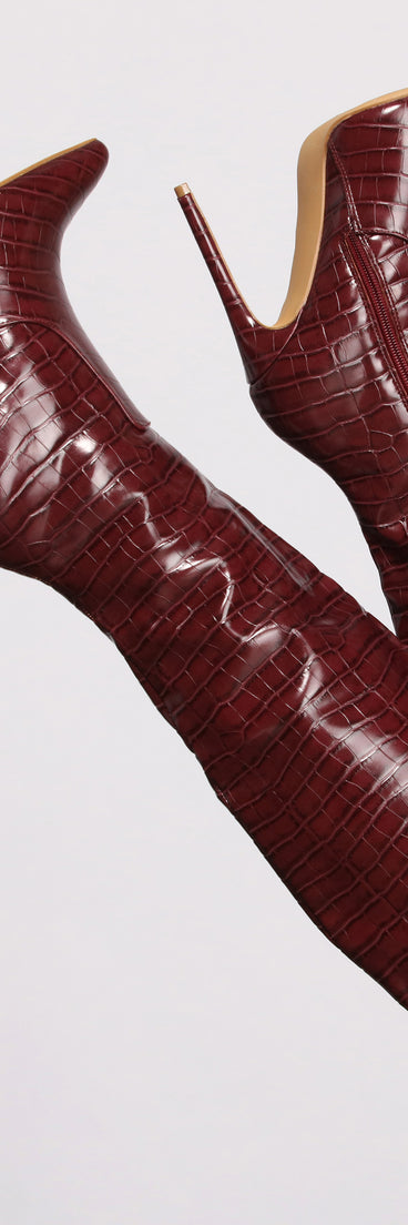 Feelin' Fab Knee High Stiletto Heeled Boots are chic ladies' shoes to complete your best 2023 outfits. They come in a variety of trendy women's shoe styles like platforms and dressy low-heels, & are available in wide widths for better comfort.