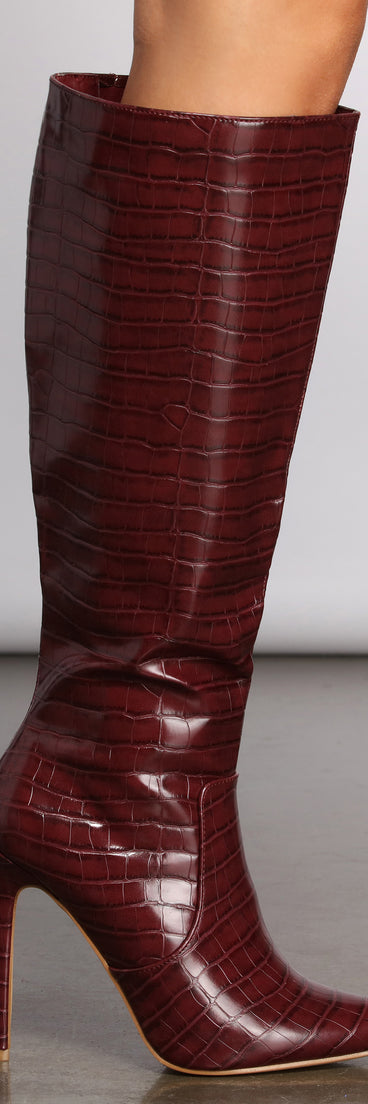 Feelin' Fab Knee High Stiletto Heeled Boots are chic ladies' shoes to complete your best 2023 outfits. They come in a variety of trendy women's shoe styles like platforms and dressy low-heels, & are available in wide widths for better comfort.