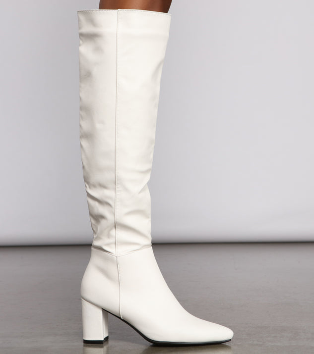 Lead The Way Faux Leather Over The Knee Boots | Windsor