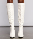 Lead The Way Faux Leather Over The Knee Boots are chic ladies' shoes to complete your best 2023 outfits. They come in a variety of trendy women's shoe styles like platforms and dressy low-heels, & are available in wide widths for better comfort.
