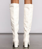 Lead The Way Faux Leather Over The Knee Boots are chic ladies' shoes to complete your best 2023 outfits. They come in a variety of trendy women's shoe styles like platforms and dressy low-heels, & are available in wide widths for better comfort.