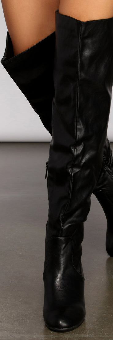 Sleek And Sassy Over The Knee Block Heeled Boots are chic ladies' shoes to complete your best 2023 outfits. They come in a variety of trendy women's shoe styles like platforms and dressy low-heels, & are available in wide widths for better comfort.