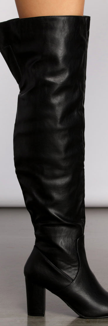 Sleek And Sassy Over The Knee Block Heeled Boots are chic ladies' shoes to complete your best 2023 outfits. They come in a variety of trendy women's shoe styles like platforms and dressy low-heels, & are available in wide widths for better comfort.