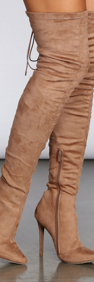 Lace Back Stiletto Boots are chic ladies' shoes to complete your best 2023 outfits. They come in a variety of trendy women's shoe styles like platforms and dressy low-heels, & are available in wide widths for better comfort.