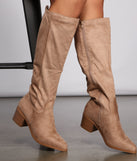 Fall For Faux Suede Stacked Heel Boots are chic ladies' shoes to complete your best 2023 outfits. They come in a variety of trendy women's shoe styles like platforms and dressy low-heels, & are available in wide widths for better comfort.