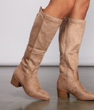 Fall For Faux Suede Stacked Heel Boots are chic ladies' shoes to complete your best 2023 outfits. They come in a variety of trendy women's shoe styles like platforms and dressy low-heels, & are available in wide widths for better comfort.