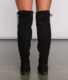 Stylish Lace-Up Over The Knee Boots are chic ladies' shoes to complete your best 2023 outfits. They come in a variety of trendy women's shoe styles like platforms and dressy low-heels, & are available in wide widths for better comfort.