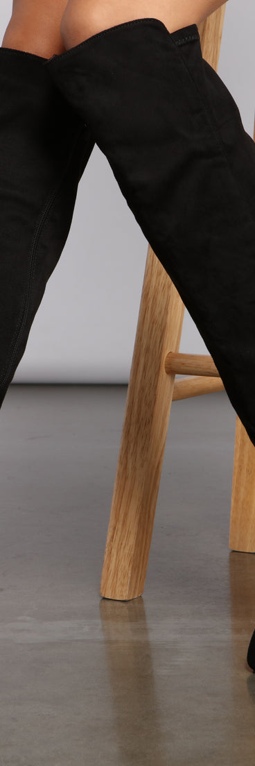 Faux Suede Pointed Toe Block Heel Boots are chic ladies' shoes to complete your best 2023 outfits. They come in a variety of trendy women's shoe styles like platforms and dressy low-heels, & are available in wide widths for better comfort.