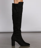 Faux Suede Pointed Toe Block Heel Boots are chic ladies' shoes to complete your best 2023 outfits. They come in a variety of trendy women's shoe styles like platforms and dressy low-heels, & are available in wide widths for better comfort.