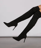 Over The Knee Stiletto Heel Boots are chic ladies' shoes to complete your best 2023 outfits. They come in a variety of trendy women's shoe styles like platforms and dressy low-heels, & are available in wide widths for better comfort.