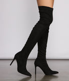 Over The Knee Stiletto Heel Boots are chic ladies' shoes to complete your best 2023 outfits. They come in a variety of trendy women's shoe styles like platforms and dressy low-heels, & are available in wide widths for better comfort.