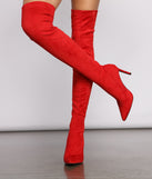 Over The Knee Stiletto Heel Boots are chic ladies' shoes to complete your best 2023 outfits. They come in a variety of trendy women's shoe styles like platforms and dressy low-heels, & are available in wide widths for better comfort.