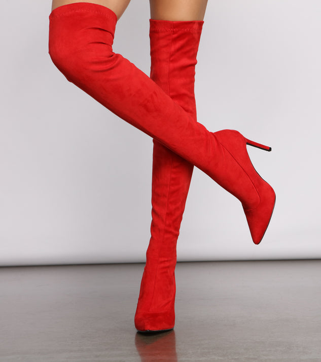 Over The Knee Stiletto Heel Boots are chic ladies' shoes to complete your best 2023 outfits. They come in a variety of trendy women's shoe styles like platforms and dressy low-heels, & are available in wide widths for better comfort.