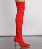 Over The Knee Stiletto Heel Boots are chic ladies' shoes to complete your best 2023 outfits. They come in a variety of trendy women's shoe styles like platforms and dressy low-heels, & are available in wide widths for better comfort.